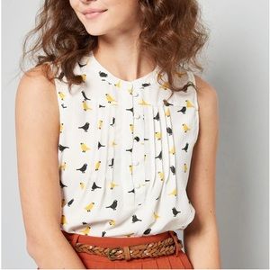 ModCloth Freelance for the Taking Sleeveless top